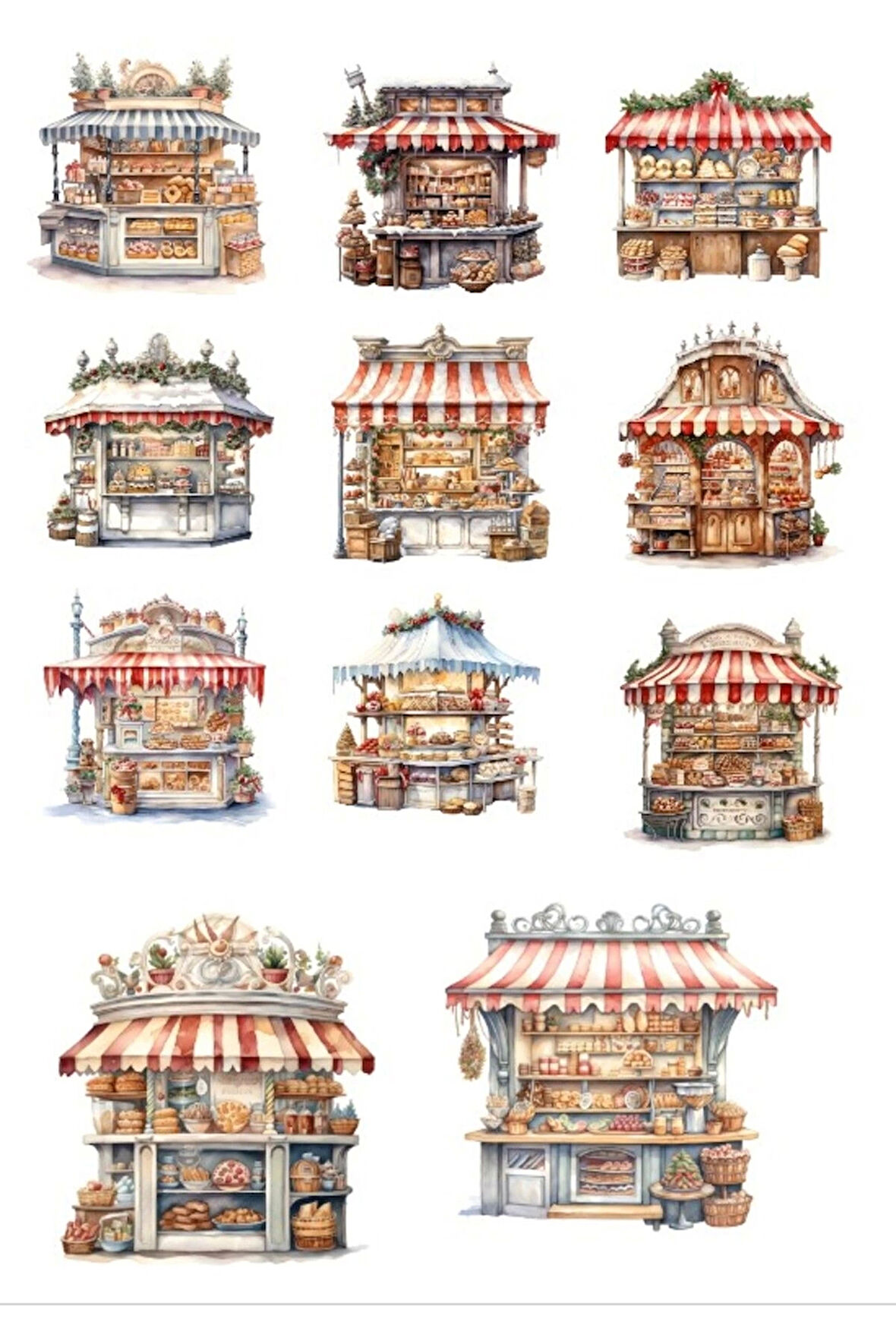 Dükkanlar Sticker Set