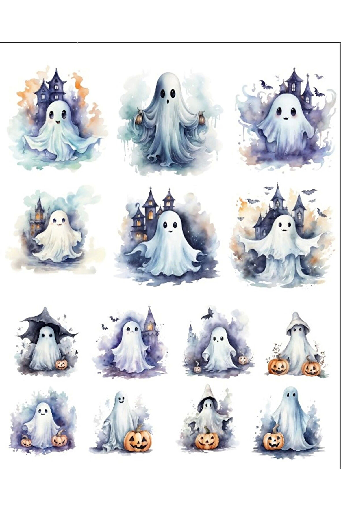 Sevimli Hayaletler Sticker Set -2