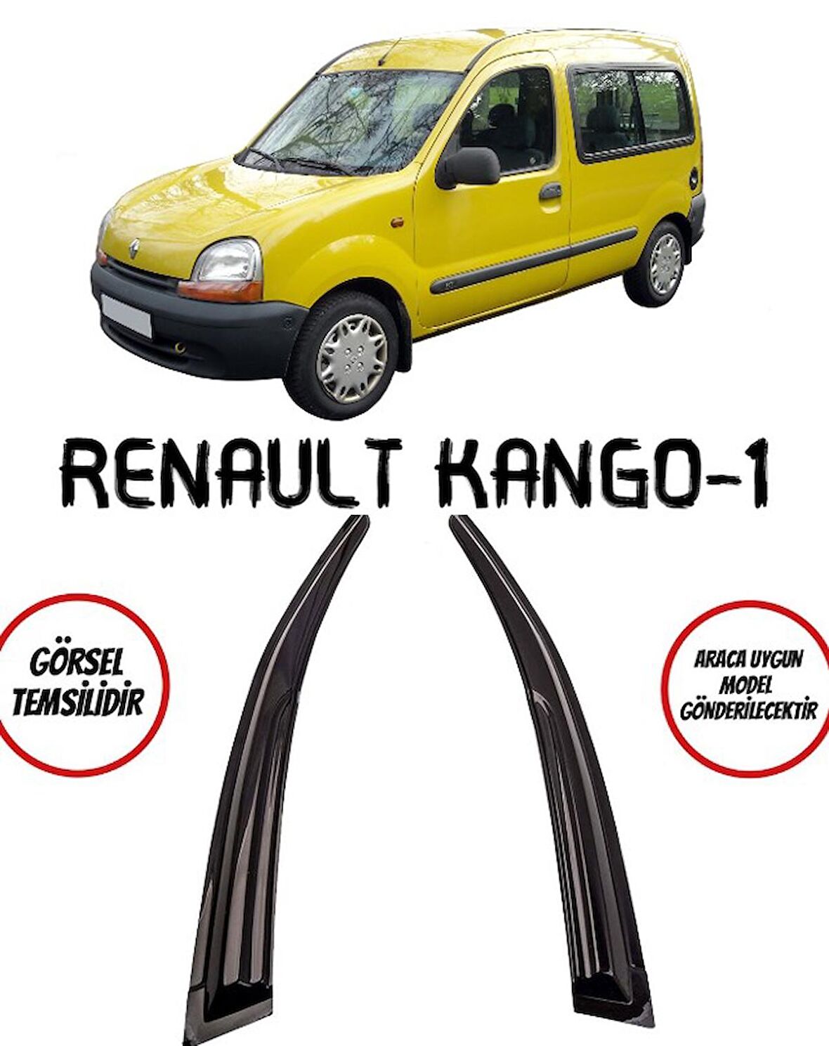 Balp Renault Kango 1 Cam Rüzgarlığı 2'li
