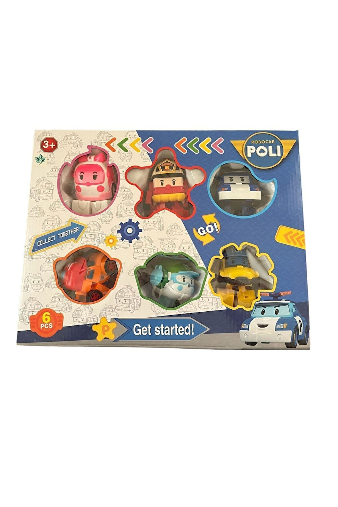 Robocar 6 Lı Dönüşebilen Oyuncak Seti Mega