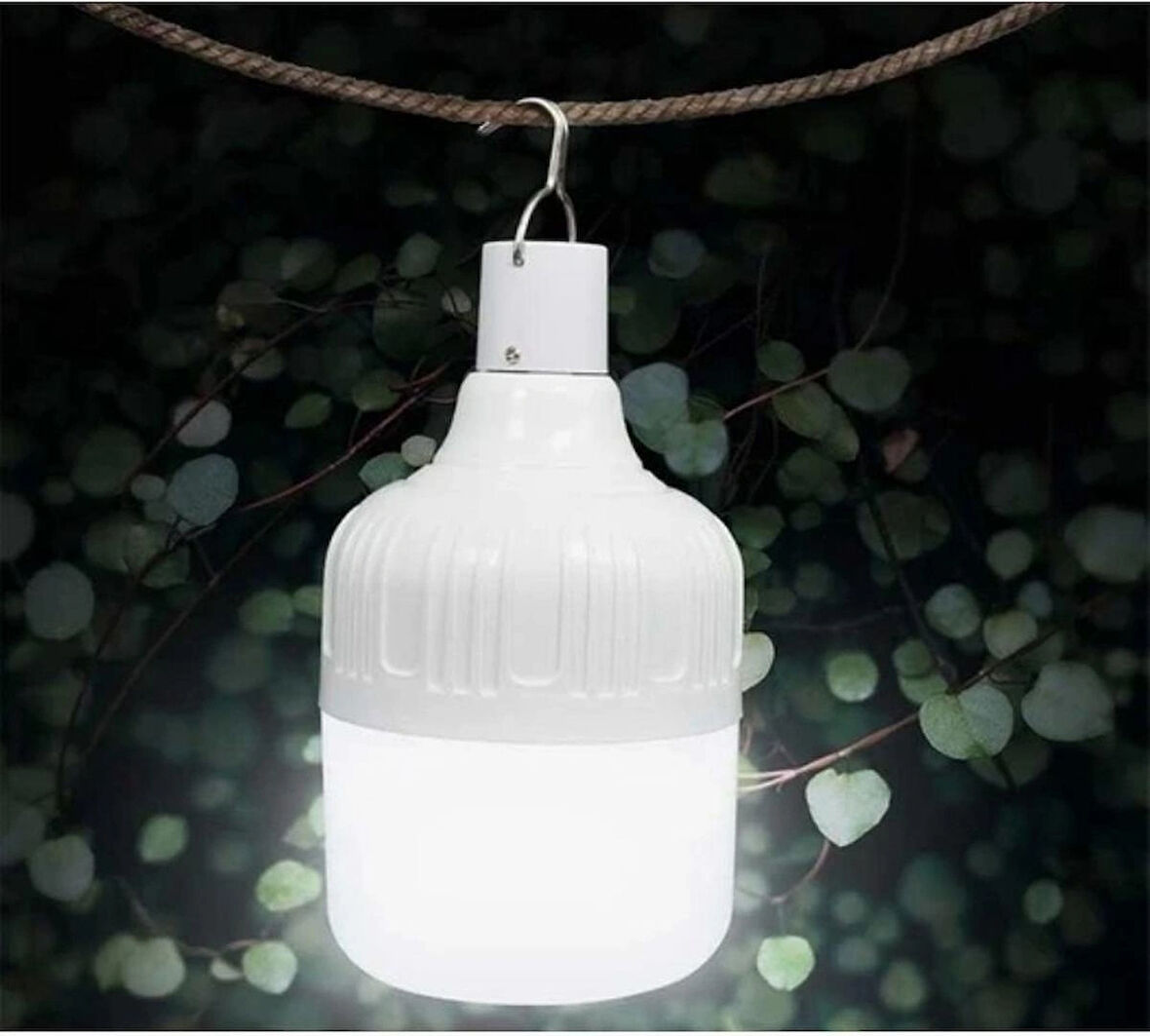 Noas 30w USB Şarj Edilebilir Taşınabilir  Acil Durum LED Torch Ampul ( Beyaz Işık )