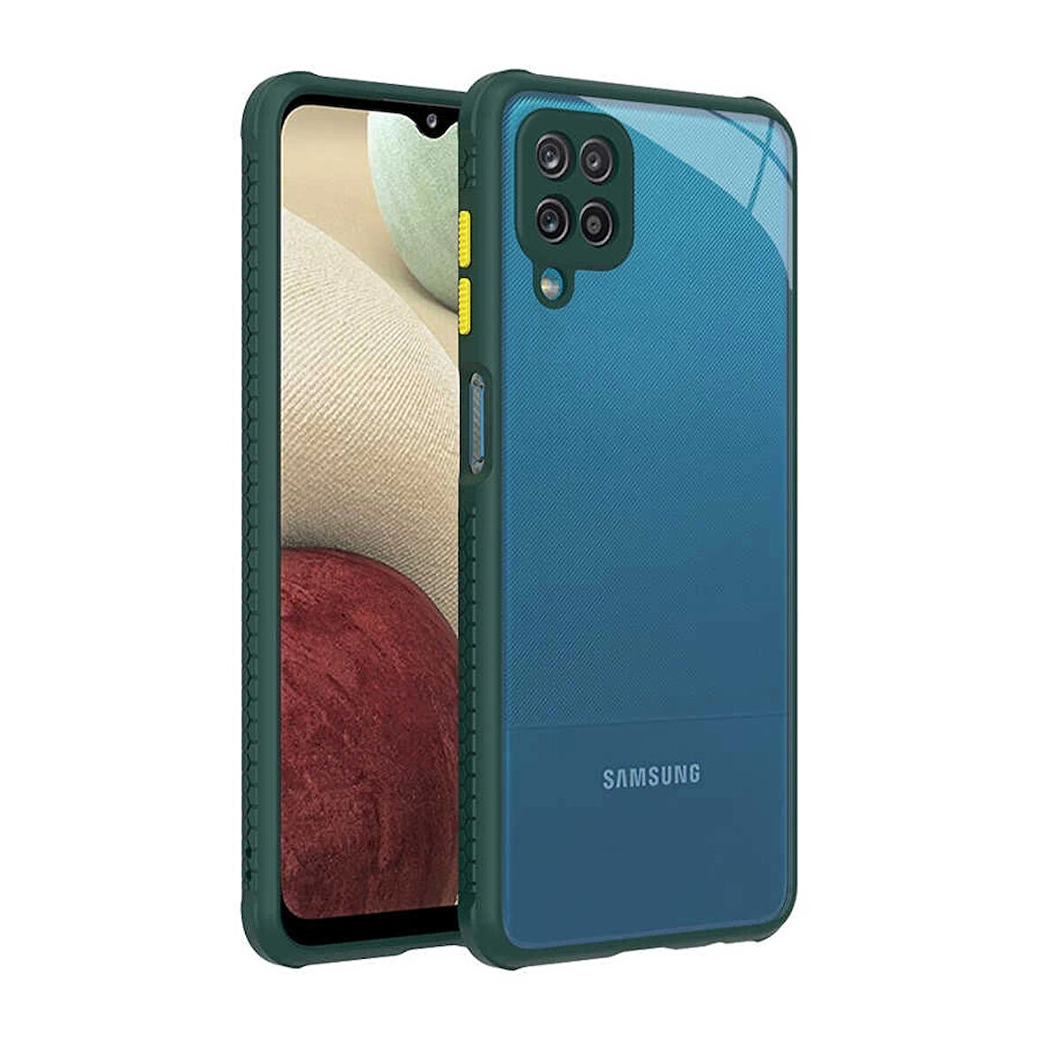 Samsung Galaxy A12 Kılıf ​​Lopard Kaff Kapak