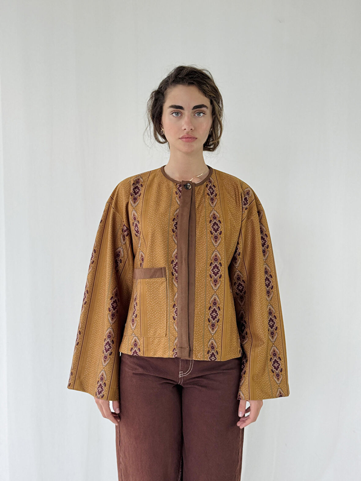 Retrobird Panço Hafif Ceket Kadın Camel