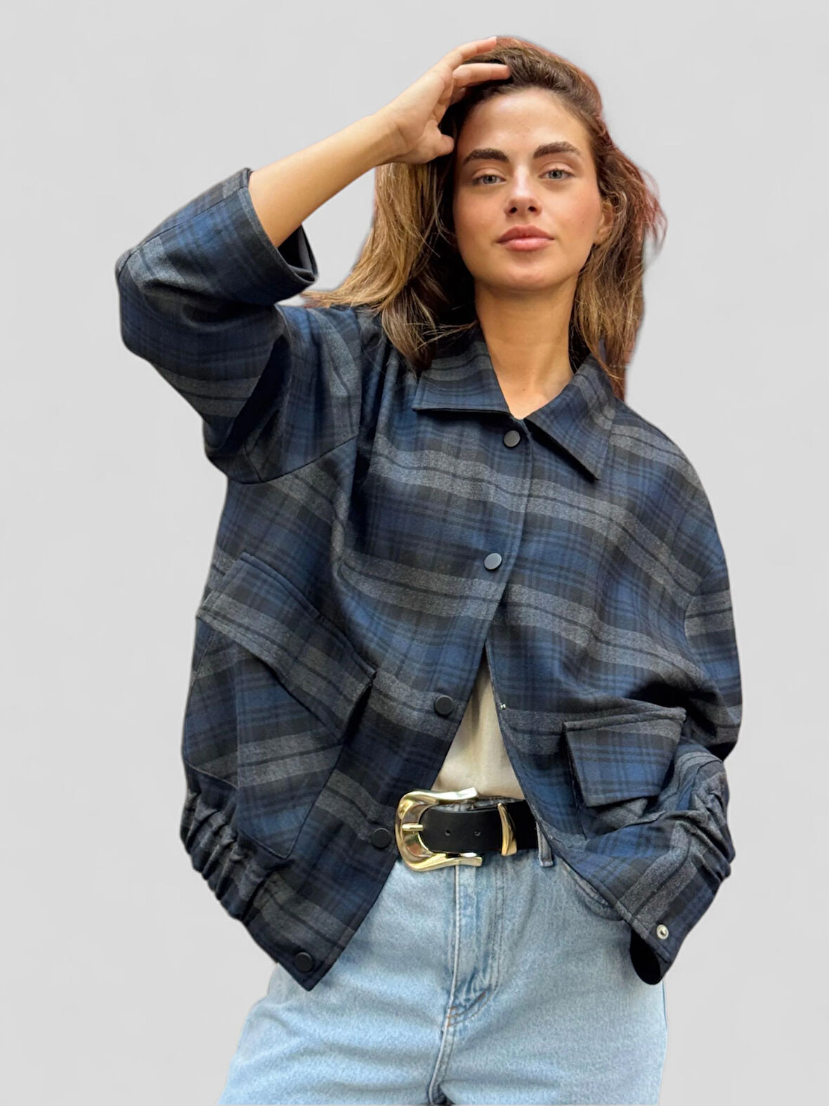 Retrobird Tasarım Brooklyn Bomber Ceket Kadın Lacivert