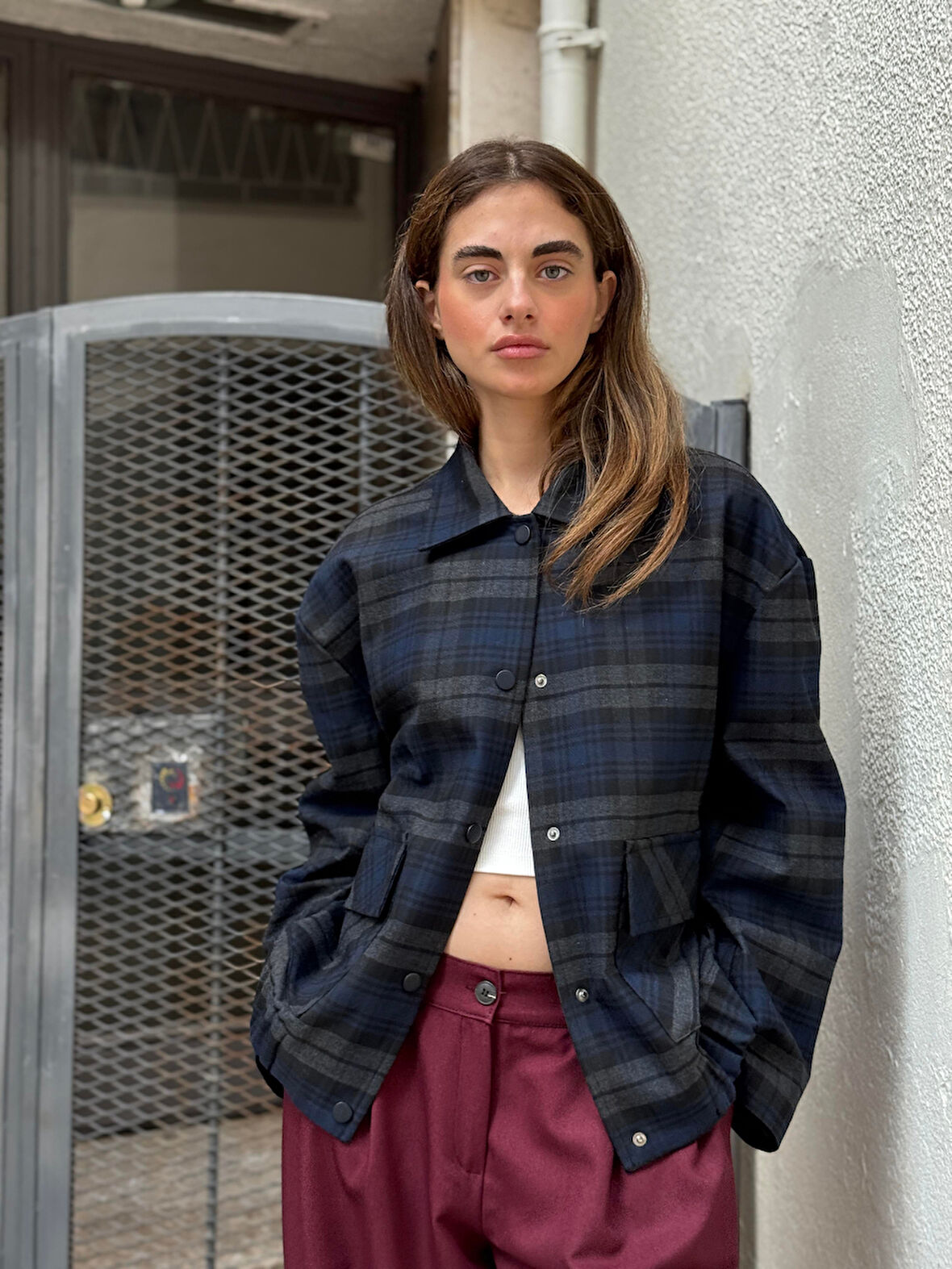 Retrobird Tasarım Brooklyn Bomber Ceket Kadın Lacivert