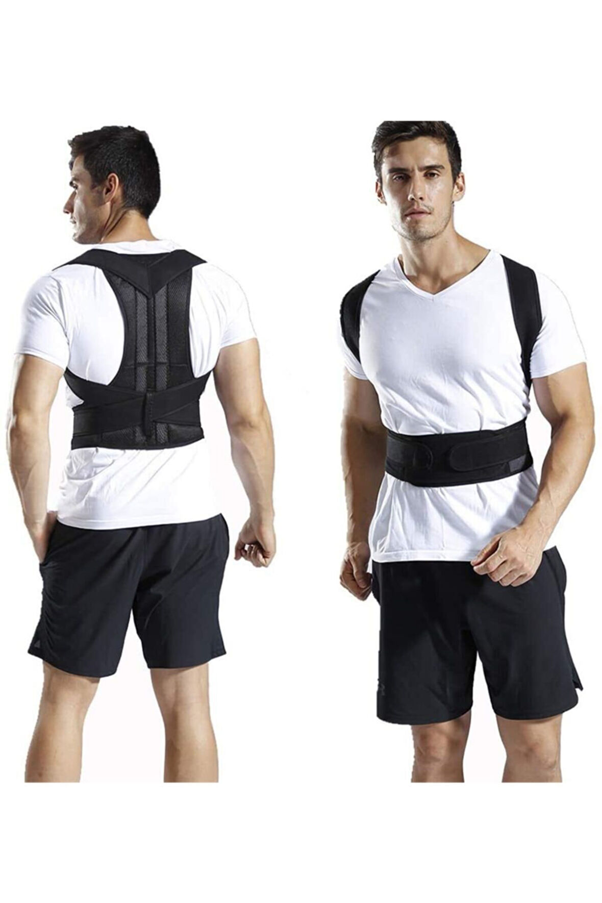 Manyetik Dik Duruş Korsesi Kamburluk Önleyici, Balenli, Unisex