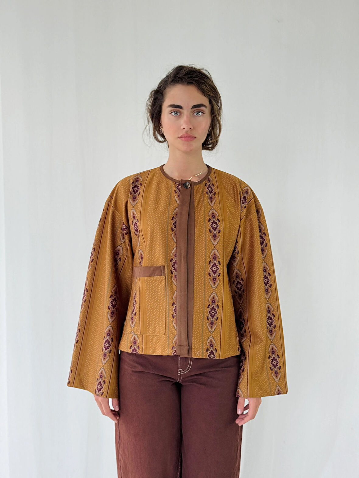 Retrobird Panço Hafif Ceket Kadın Camel