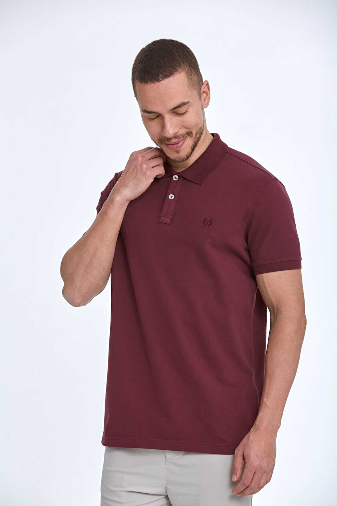 Walker Polo Erkek Tişört Bordo