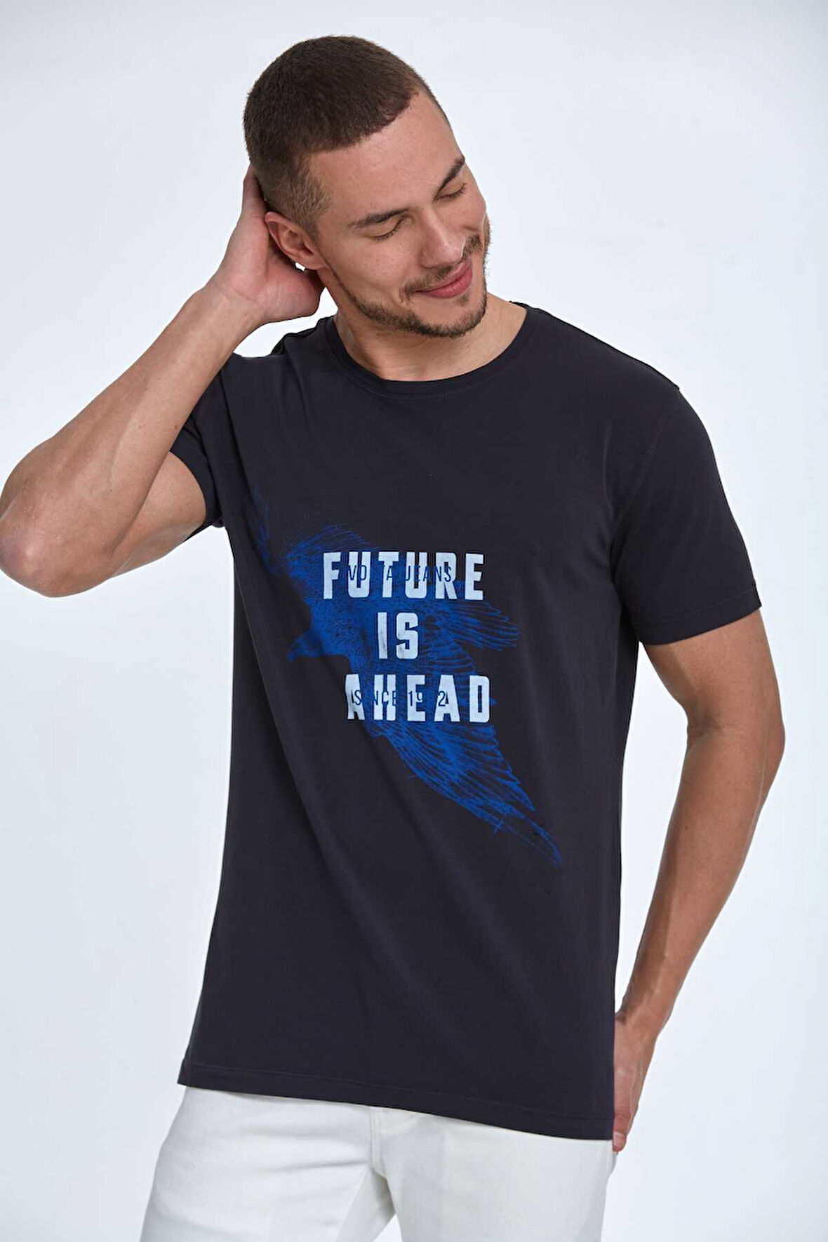 Blaze Baskılı Erkek Tişört Siyah