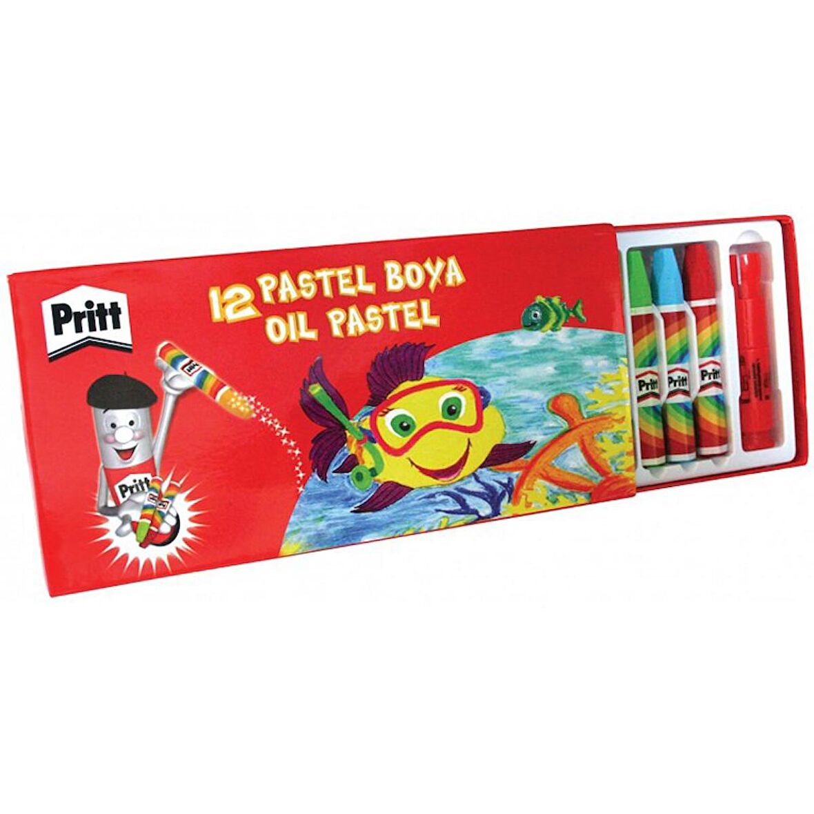 Pritt 12 li Pastel Boya Karton Kutulu