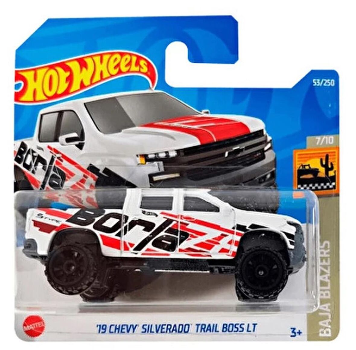 Hot Wheels '19 Chevy Silverado Trail Boss LT Baja Blazers - 2022 Mattel-HCW64