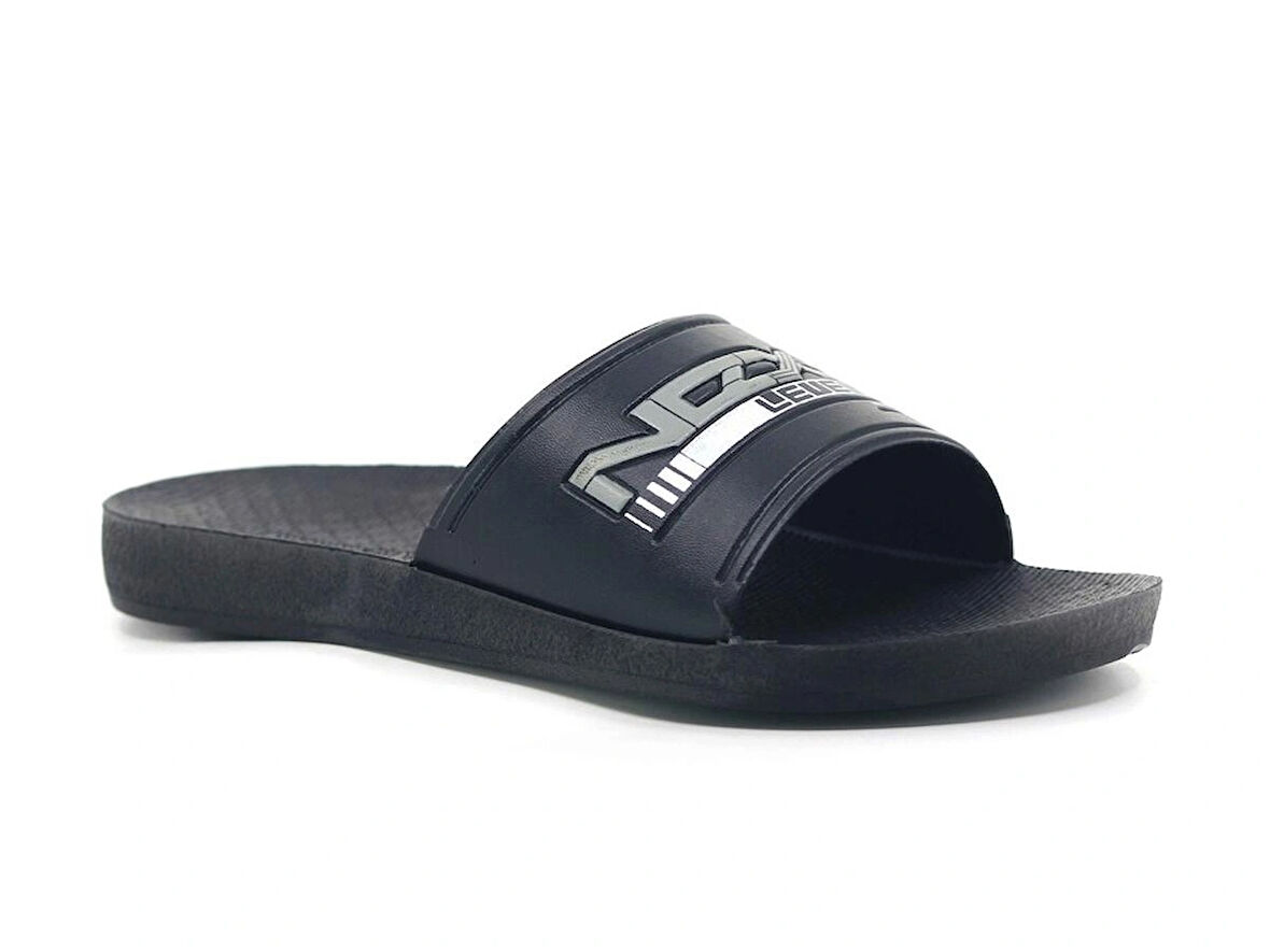 Kaydırmaz Taban Düz Günlük Erkek Terlik Siyah Tarz15885