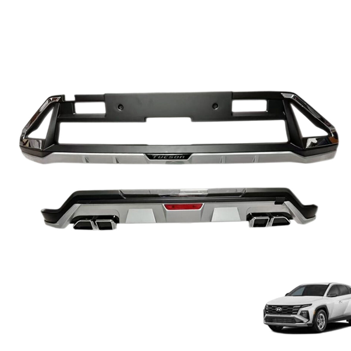 AUTOGP  Hyundai tucson ön arka tampon koruması difüzör 2024+ makyajlı model