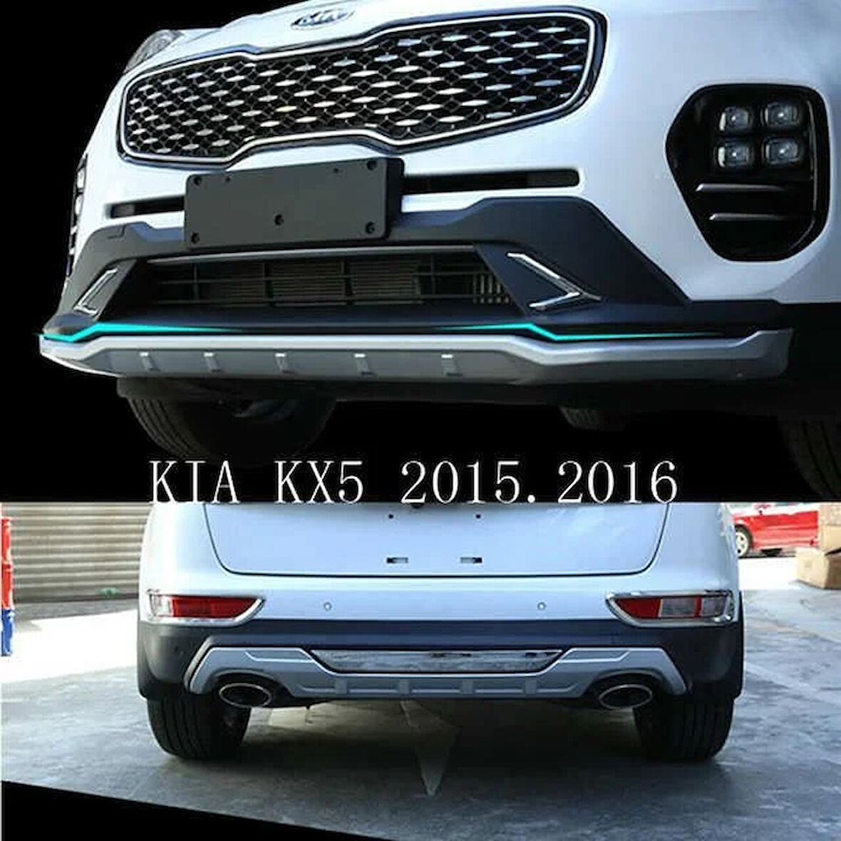 AUTOGP  Kia sportage kx5 difüzör ön ve arka tampon koruma 2016 / 2018