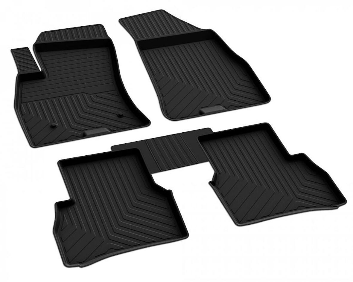 Fiat Doblo 2  Ferrous 4D Havuzlu Kauçuk Paspas 2010 2019