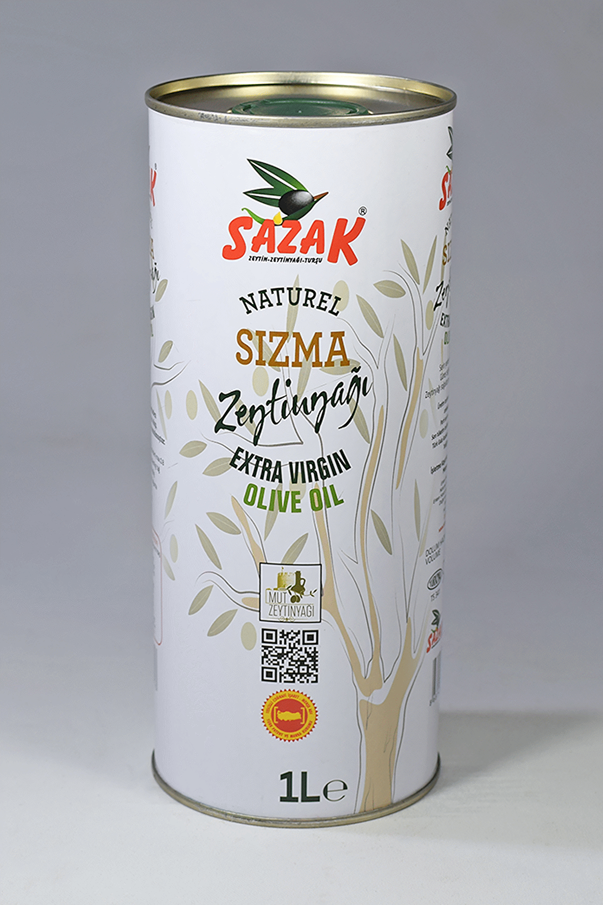 Naturel Sızma Zeytinyağı 1 Lt Teneke