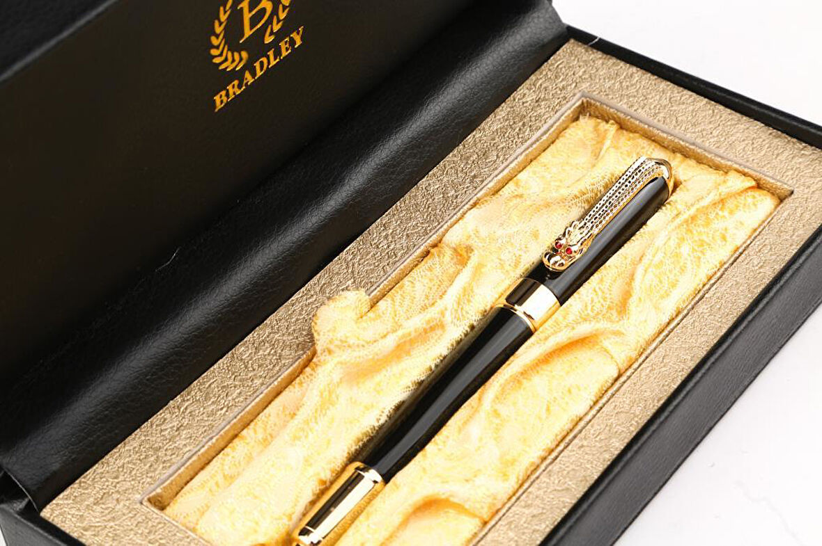 Parlak Siyah Bradley Dolma Kalem