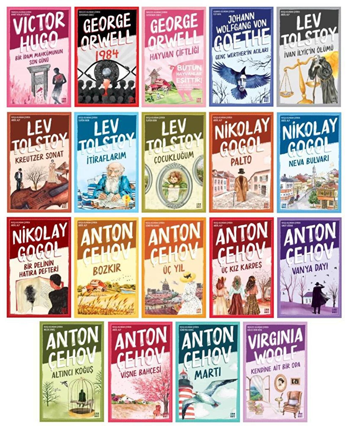 Dokuz Popüler Dünya Klasikleri Seti 19 Kitap
