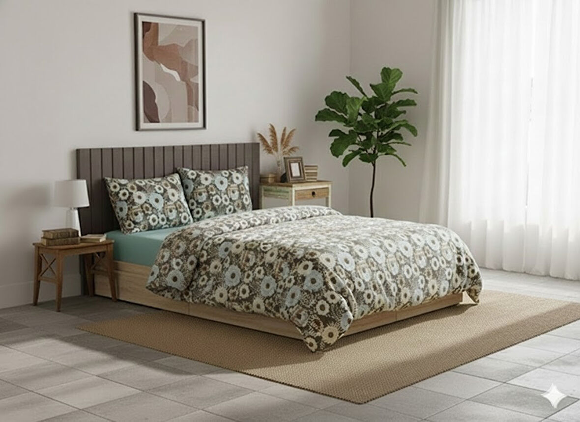 TENORRCLASS ÇİFT KİŞİLİK NEVRESİM TAKIMI GÜNEŞ BEJ