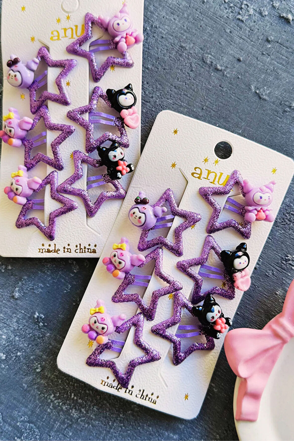 6’lı Kuromi Simli Yıldız Çıtçıt