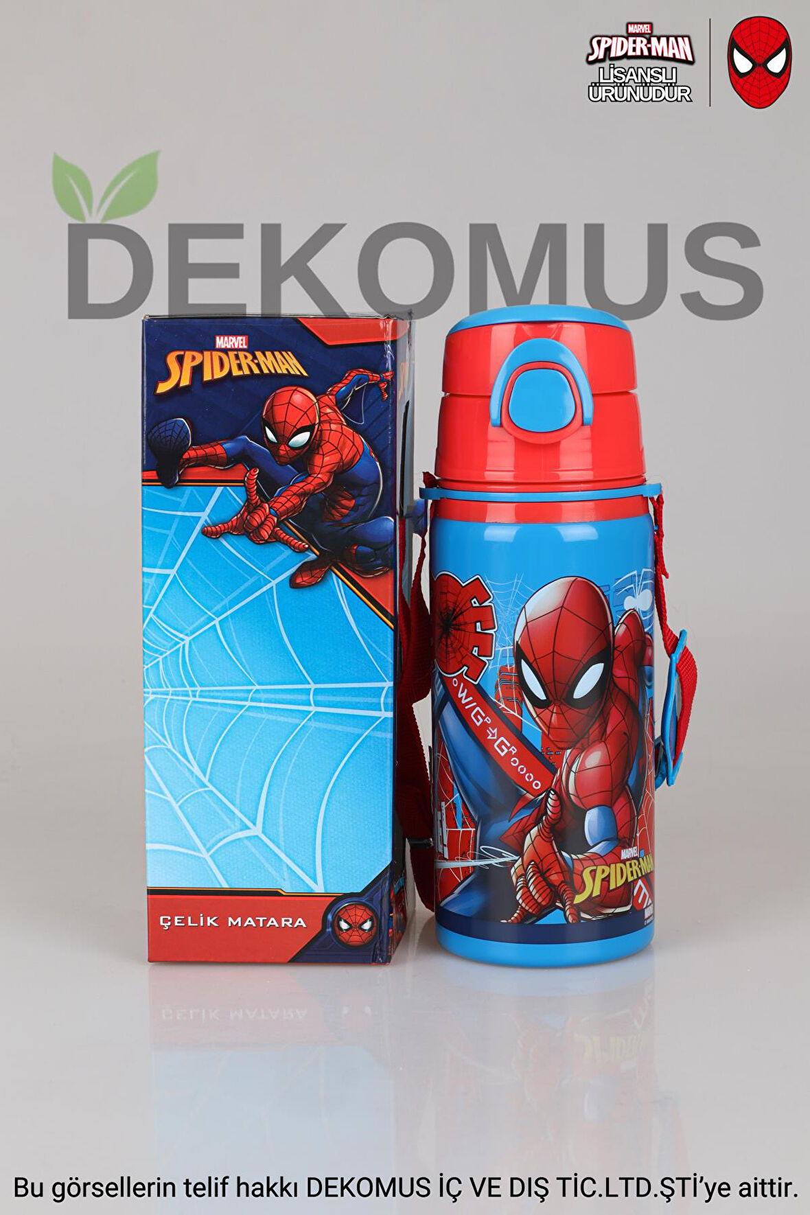 YENİ SEZON SPIDERMAN 500 ML ÇELİK TERMOS