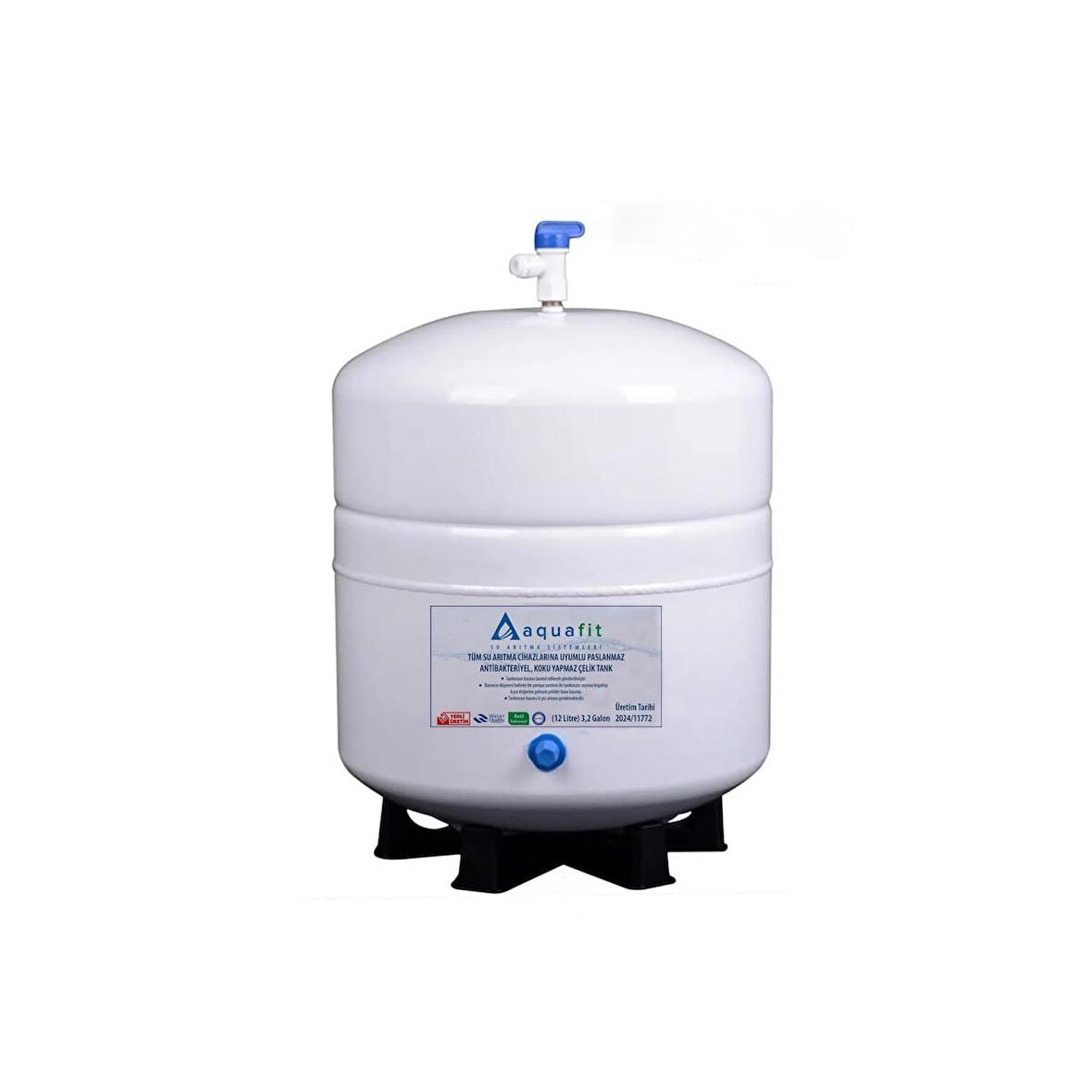 Aquafit Su Arıtma Cihazı 12 Lt. Aquafit Tankpro Paslanmaz Çelik Tank  - Tank Vanası Hediyeli