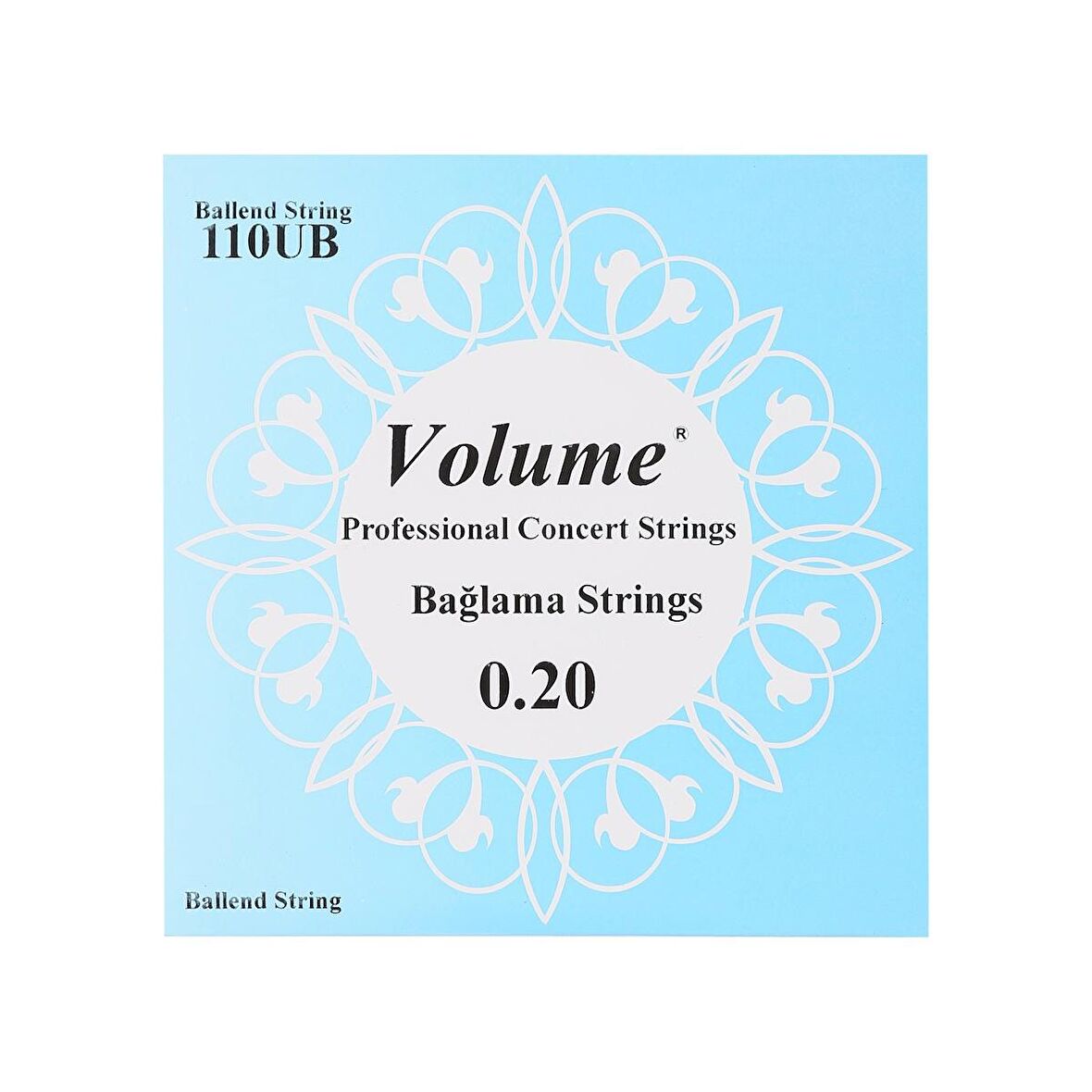 VOLUME 110UB PROFESYONEL UZUN BAĞLAMA TELİ 0.20 TOPUZLU