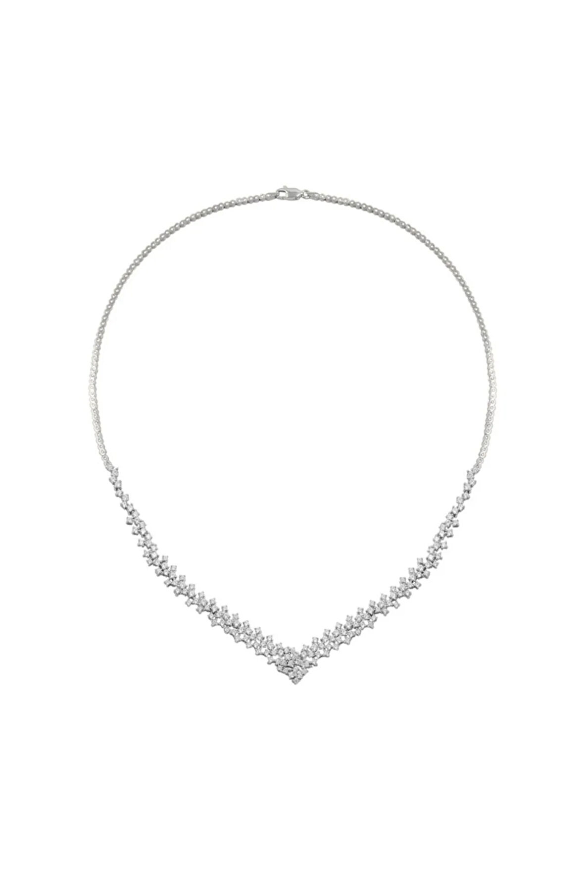 Arın Zirkon Taşlı Kadın Gümüş Kolye