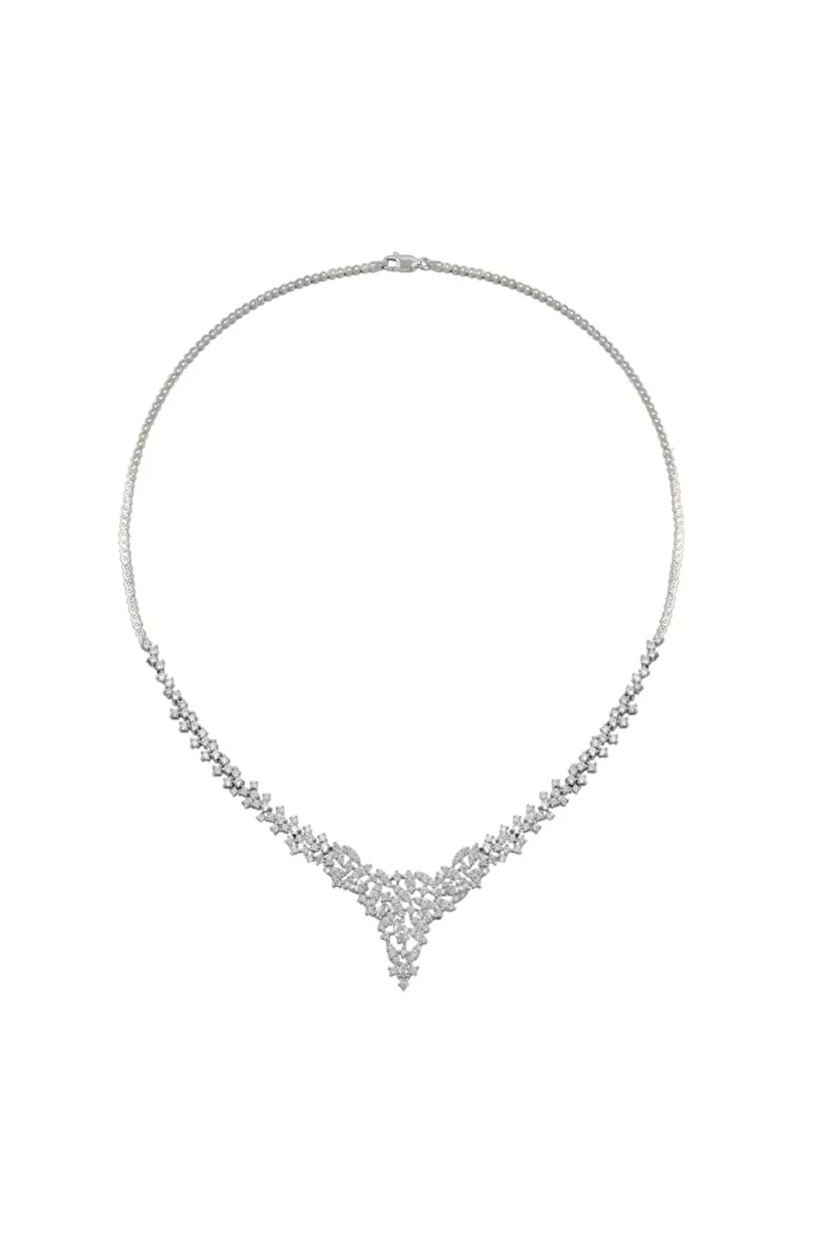 Balın Zirkon Taşlı Kadın Gümüş Kolye