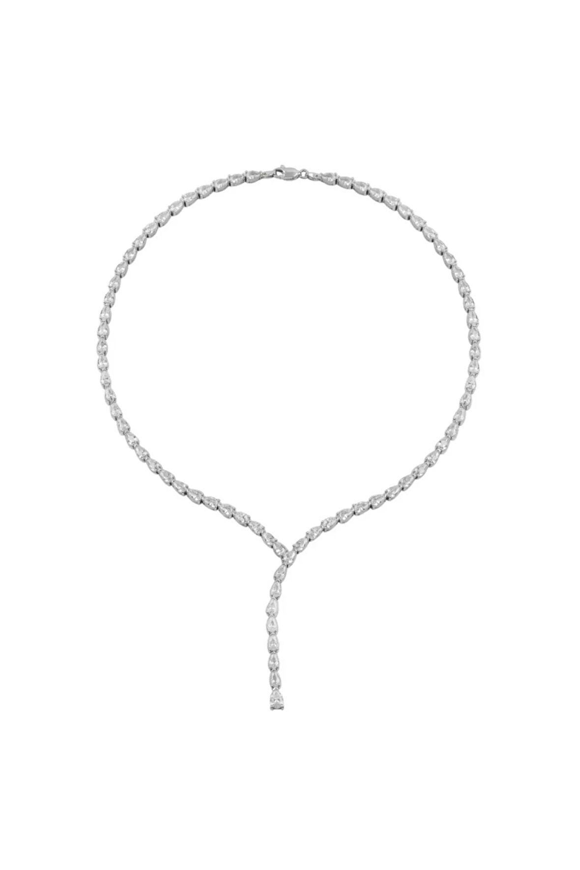 Açela Zirkon Taşlı Kadın Gümüş Kolye