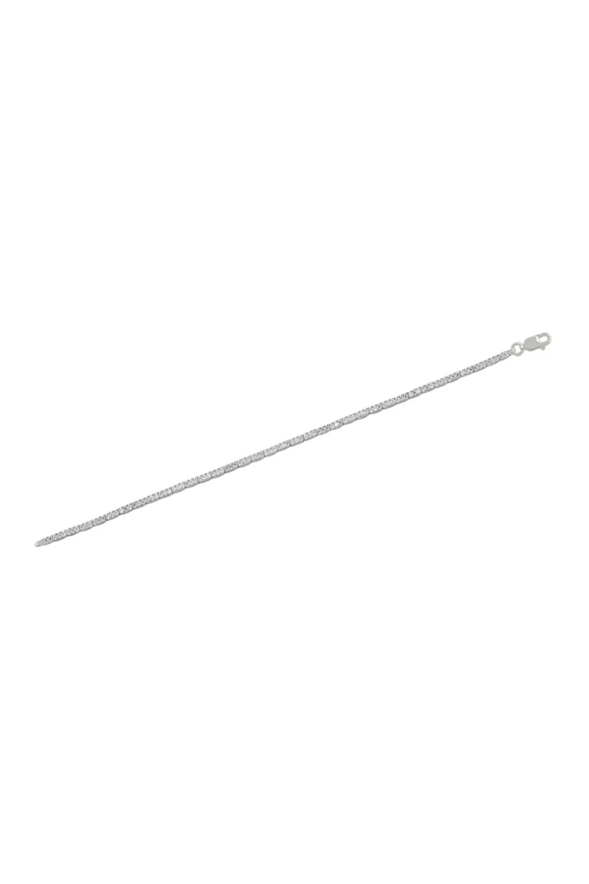 Lida Zirkon Taşlı Su Yolu Kadın Gümüş Bileklik