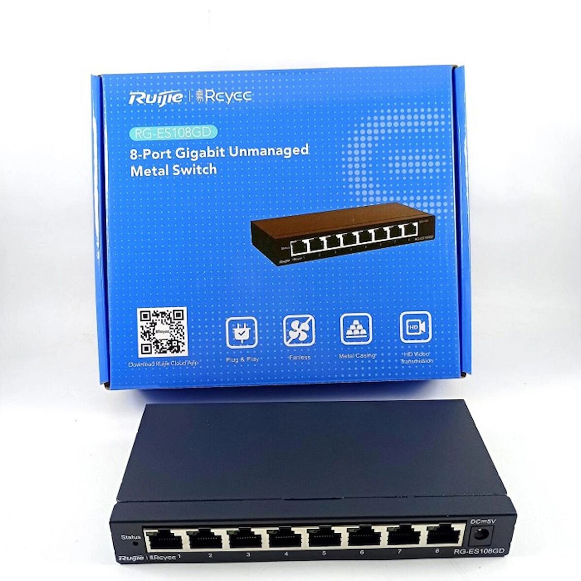 RUIJIE REYEE RG-ES108GD 8 PORT GBİT METAL