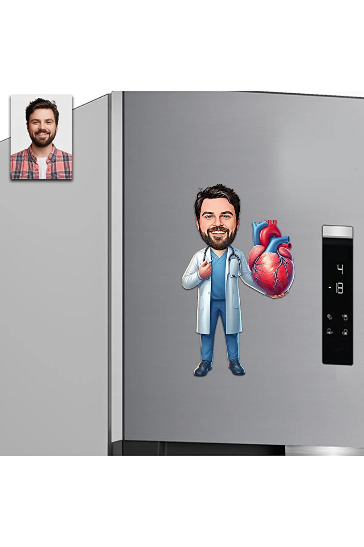 Kalp Cerrrahı Tasarımlı Buzdolabı Magneti