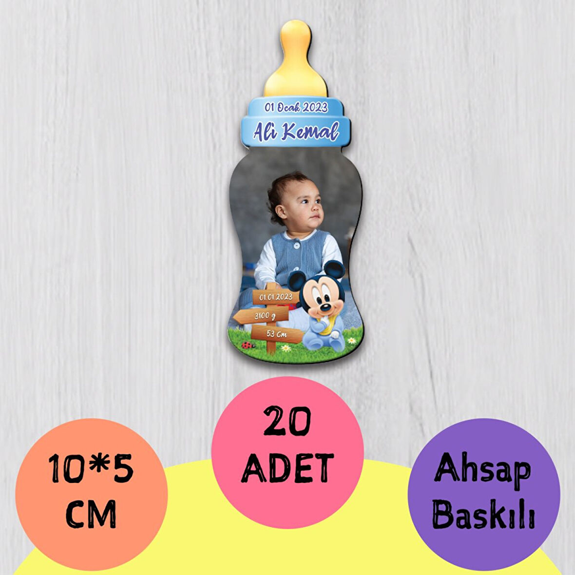 Biberon Tasarımlı Magnet 20 Adet