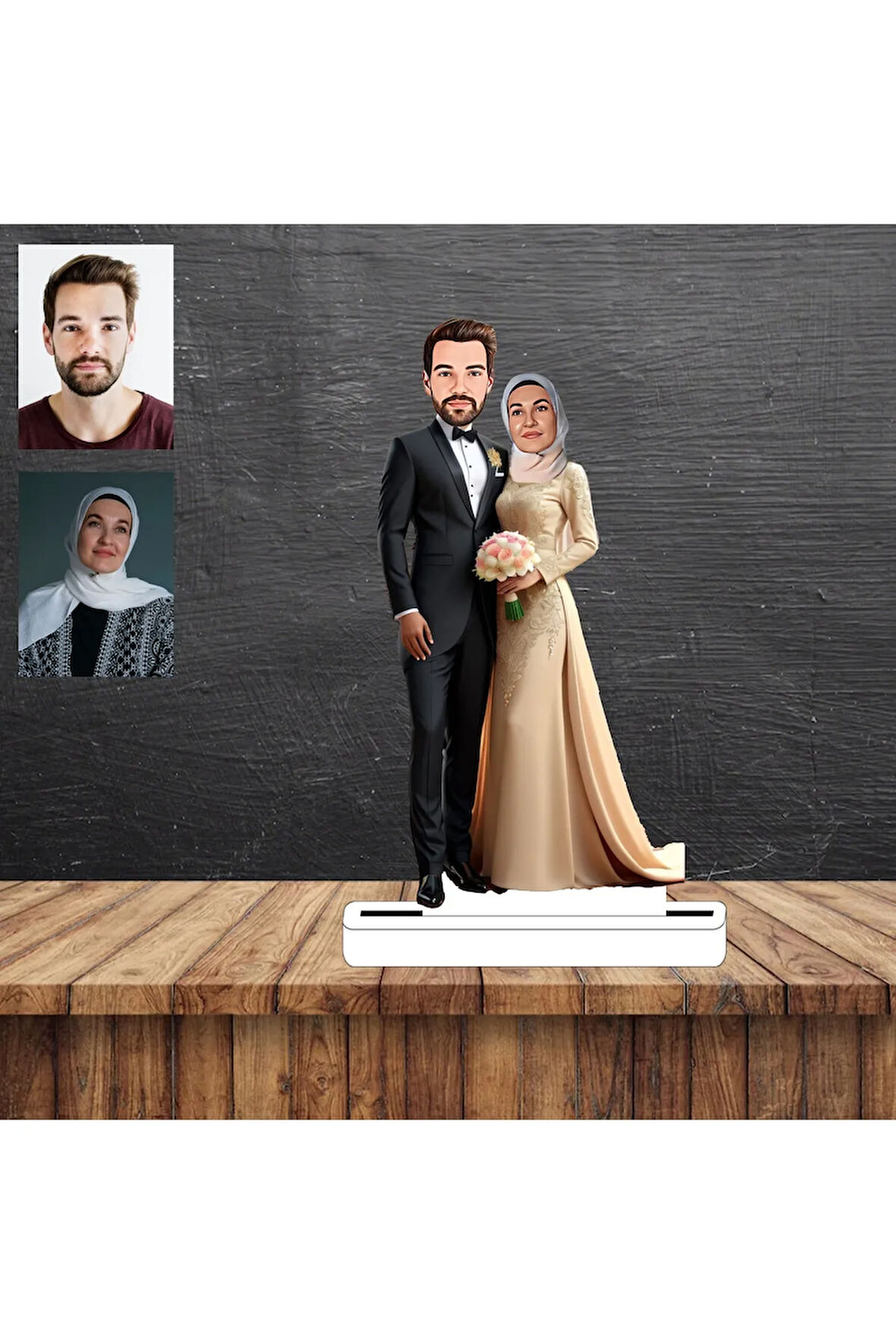 Karı-Koca Karikatür Figürü,Sevgiliye Hediye,Doğum Günü Hediyesi