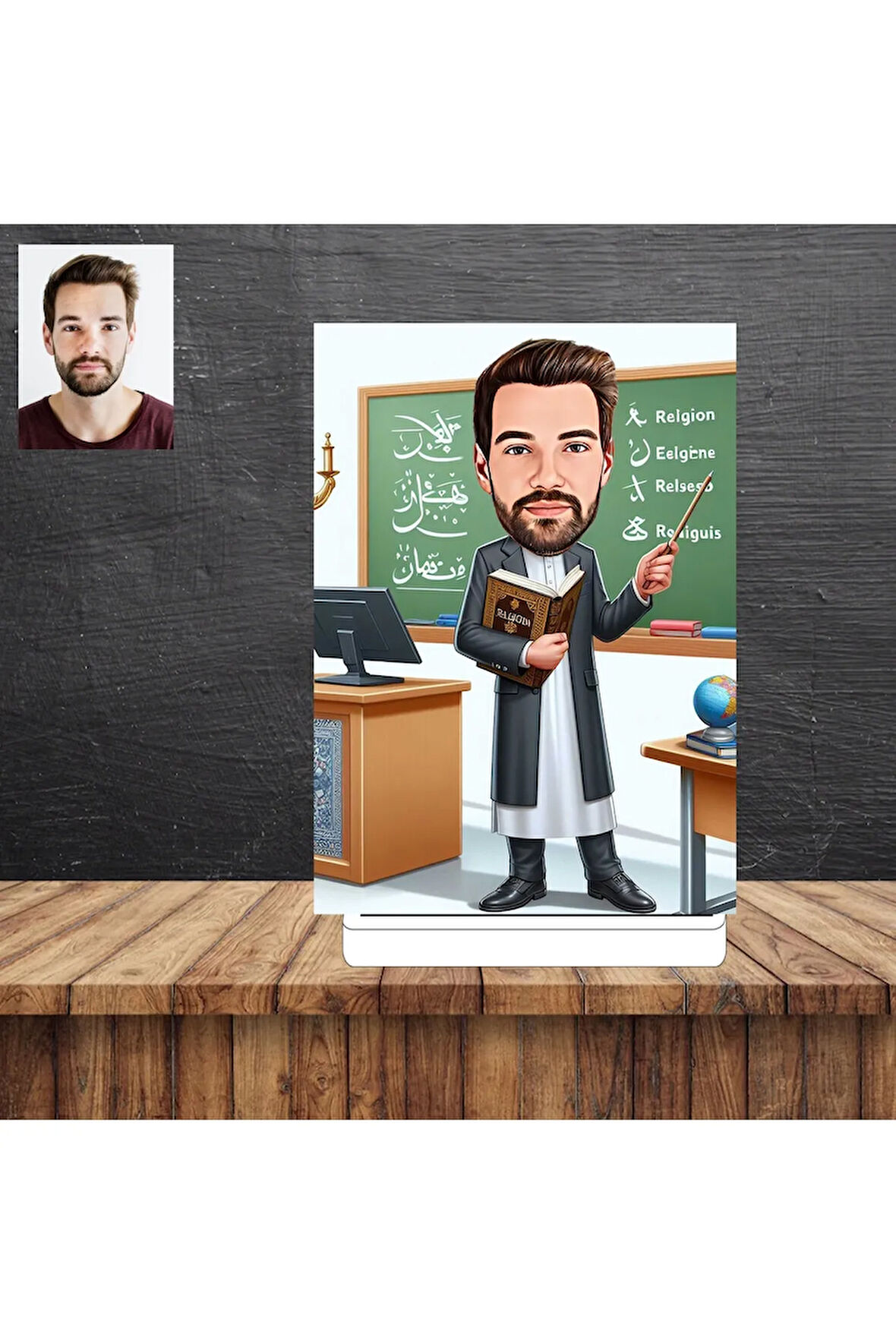 Öğretmen Hediy Karikatür Figürü,Sevgiliye Hediye,Doğum Günü Hediyesi