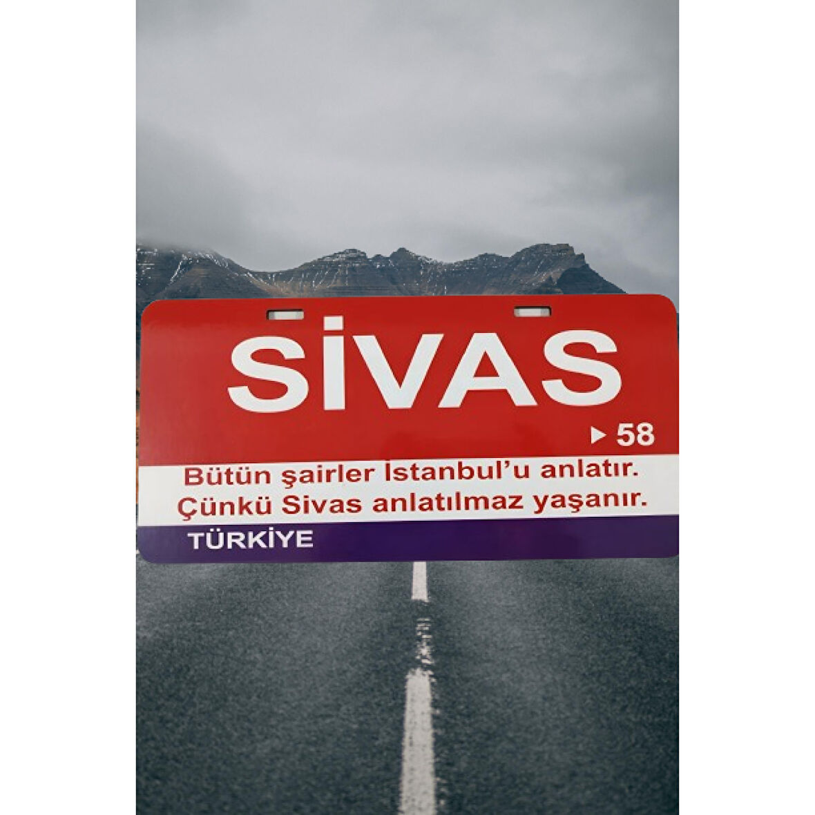 Sivas Şehir Temalı Plaka Sök-Tak Pratik yeni nesil