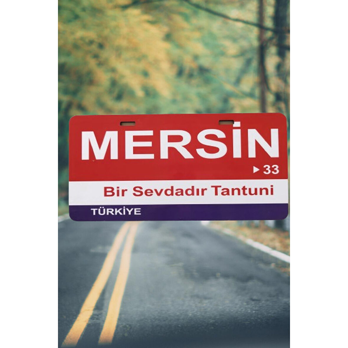 Mersin  Şehir Temalı Plaka Sök-Tak Pratik yeni nesil