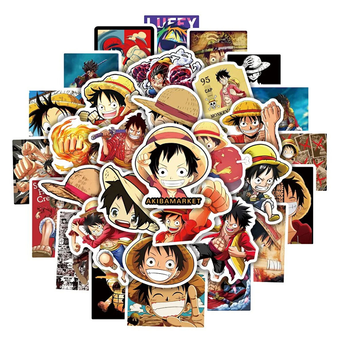 50 PCS Anime Stickers ONE-PIECE