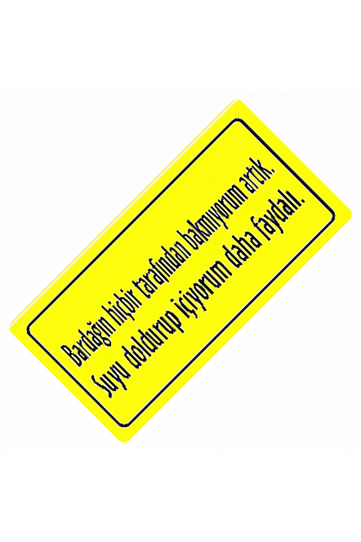 Bardağın Hiçbir Yazılı Sök-Tak Pratik Dekor Plaka