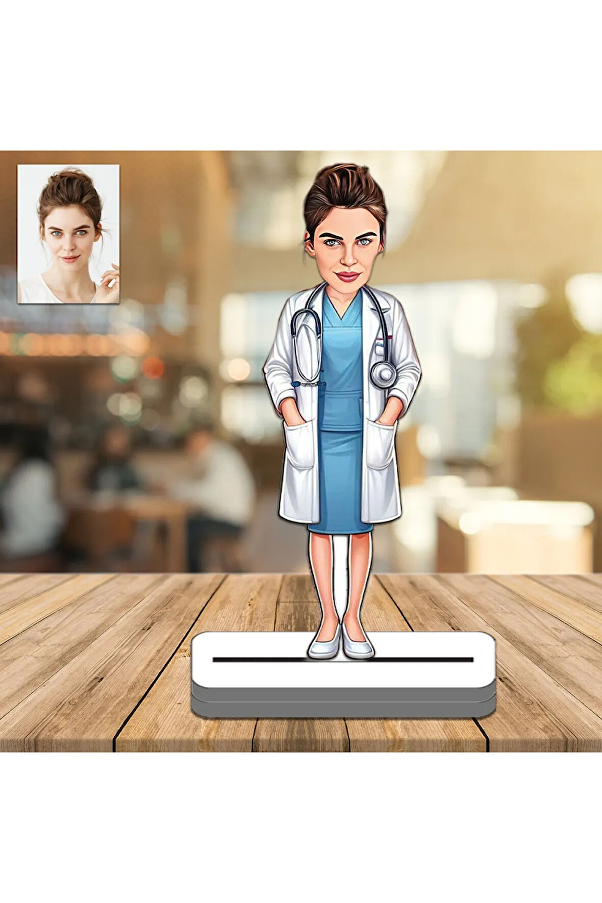Doktor 3d Ahşap Biblo,sevgiliye Hediye,doğum Günü Hediyesi