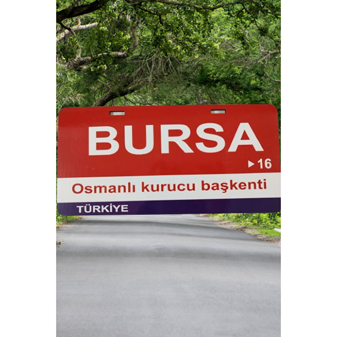 Bursa Şehir Temalı Plaka Sök-Tak Pratik yeni nesil