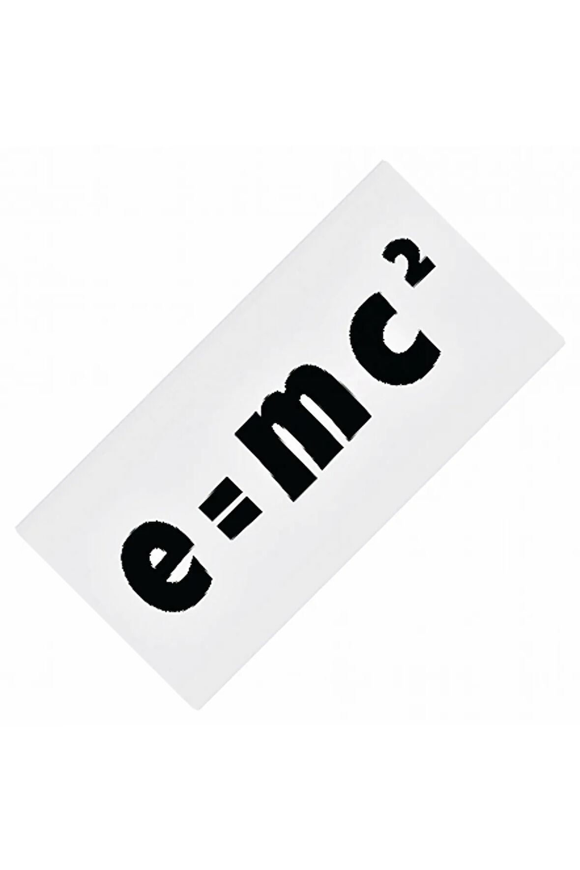 E Mc2 Yazılı Sök-Tak-Pratik Vantuzlu Yeni Nesil Dekor Plaka