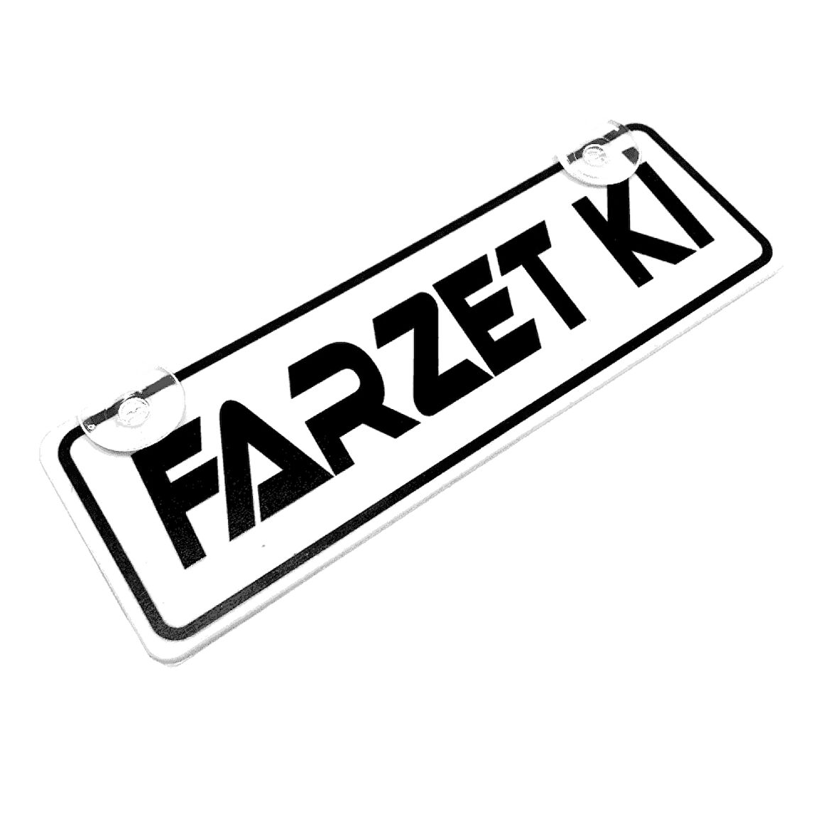 Farzet Ki Yazılı Sök Tak Dekor Plaka