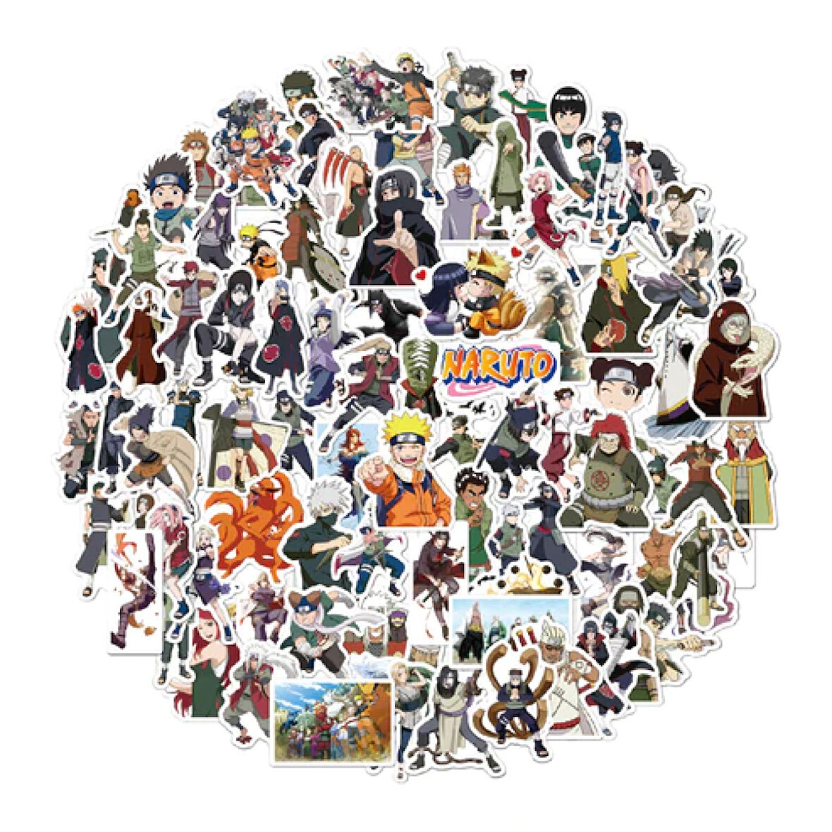 Naruto Teması 100 adet Sticker