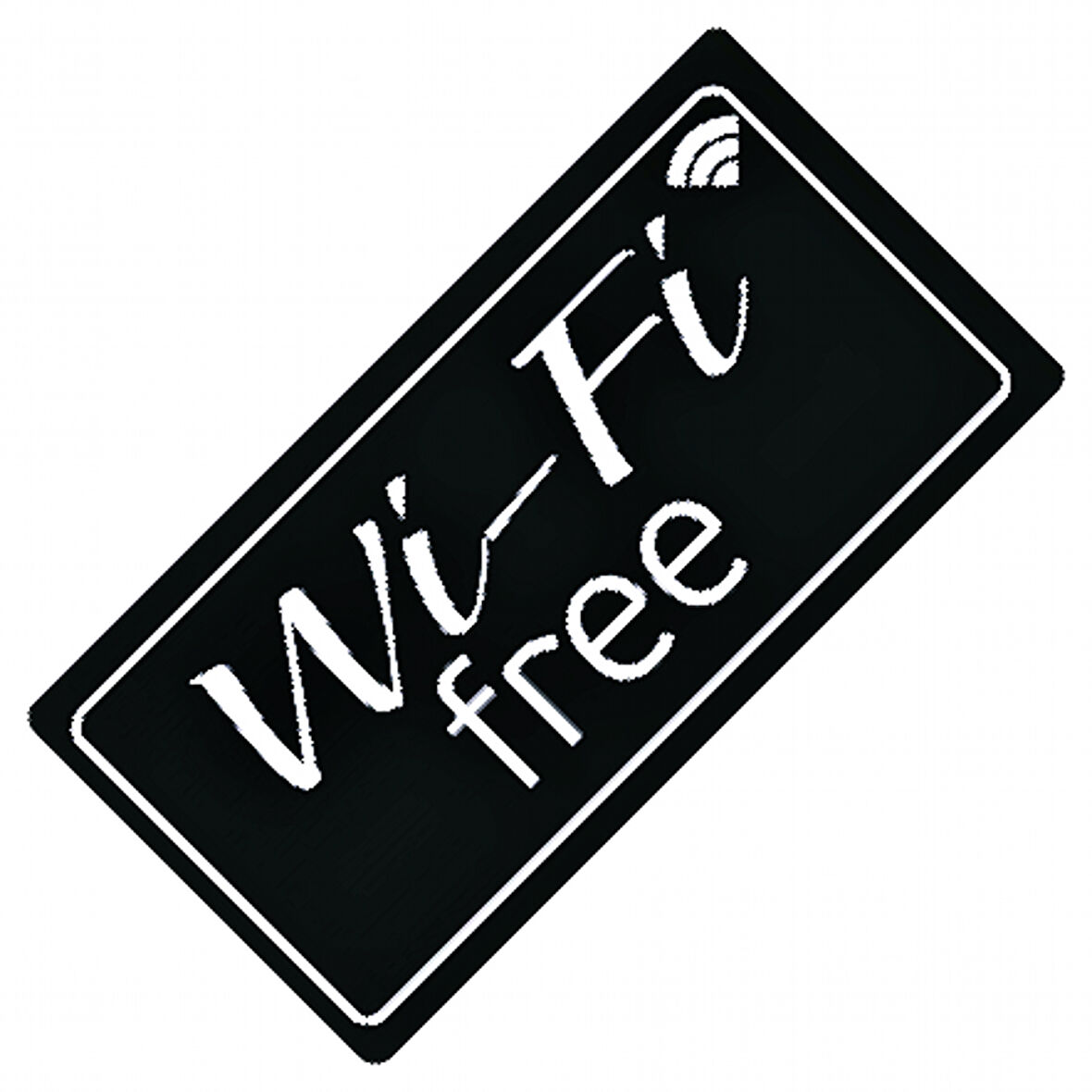 Wifi Free Yazılı Sök-Tak-Pratik Vantuzlu Yeni Nesil Dekor Plaka