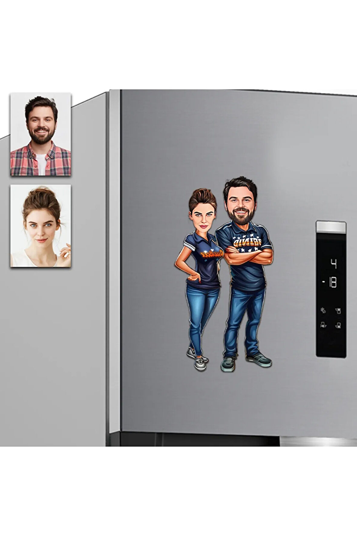 Arkadaş Tasarımlı Buzdolabı Magneti