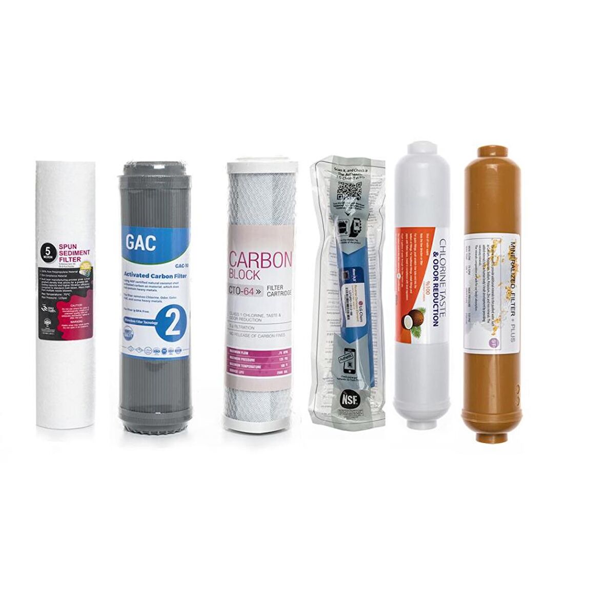 Sulook Açık Kasa Su Arıtma Cihazlarına Uyumlu 6'lı Filtre Seti Lg Membranlı