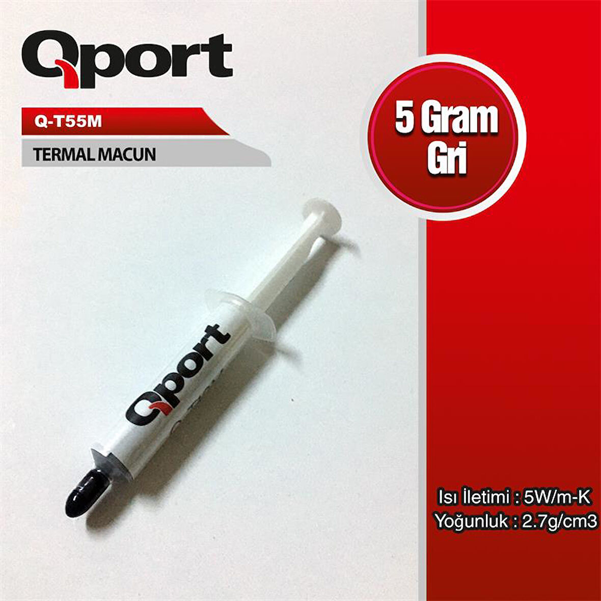 QPORT Q-T55M 5 GRAM 5W/M-K 2.7/CM3 TERMAL MACUN 