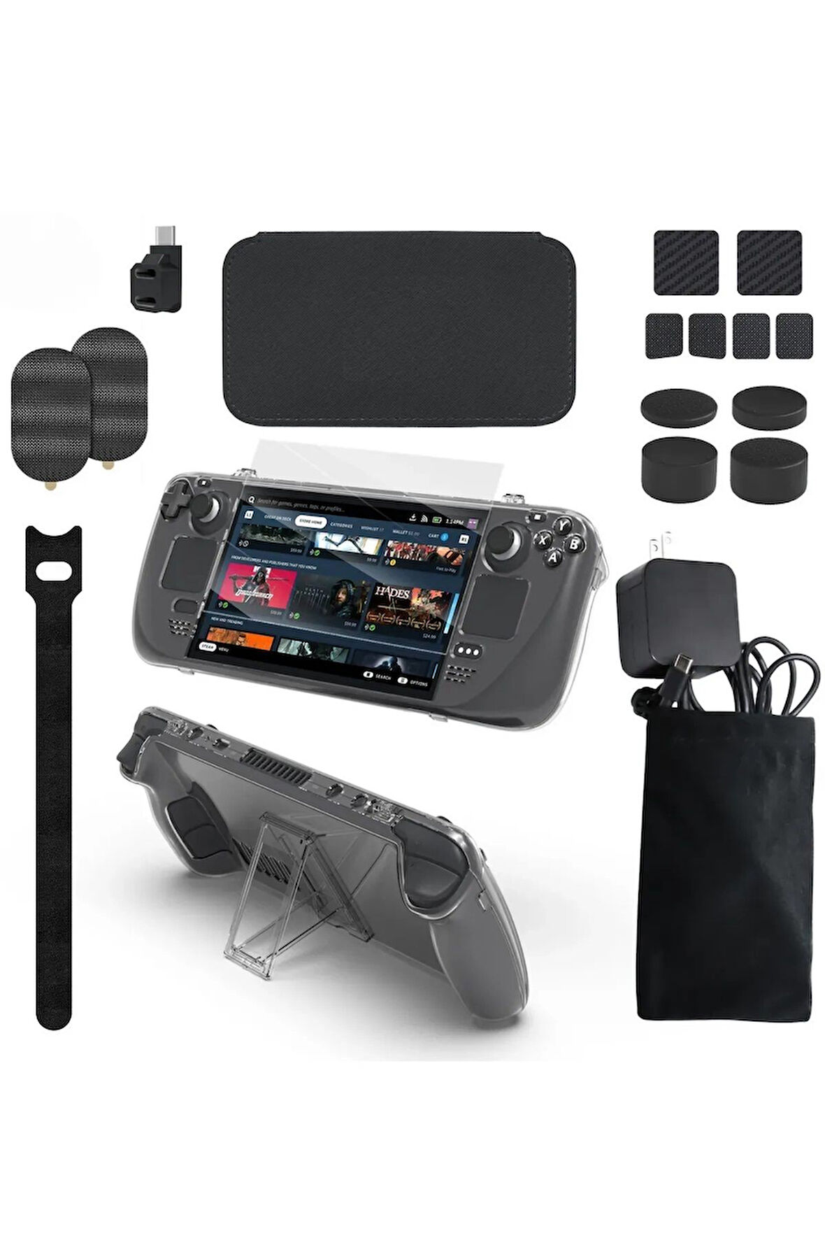 Steam Deck JYS 11 in1 Full Koruma Aksesuar Paketi Set